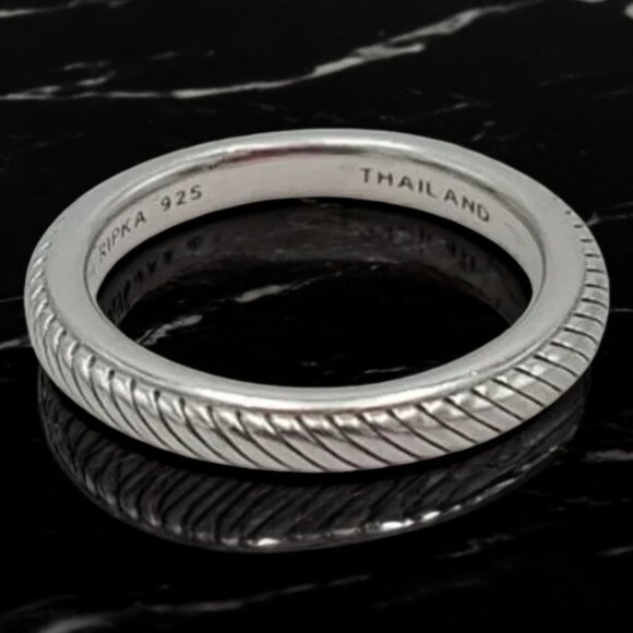 Exquisite JUDITH RIPKA Textured Braided Band Ring - Picture 4 of 10